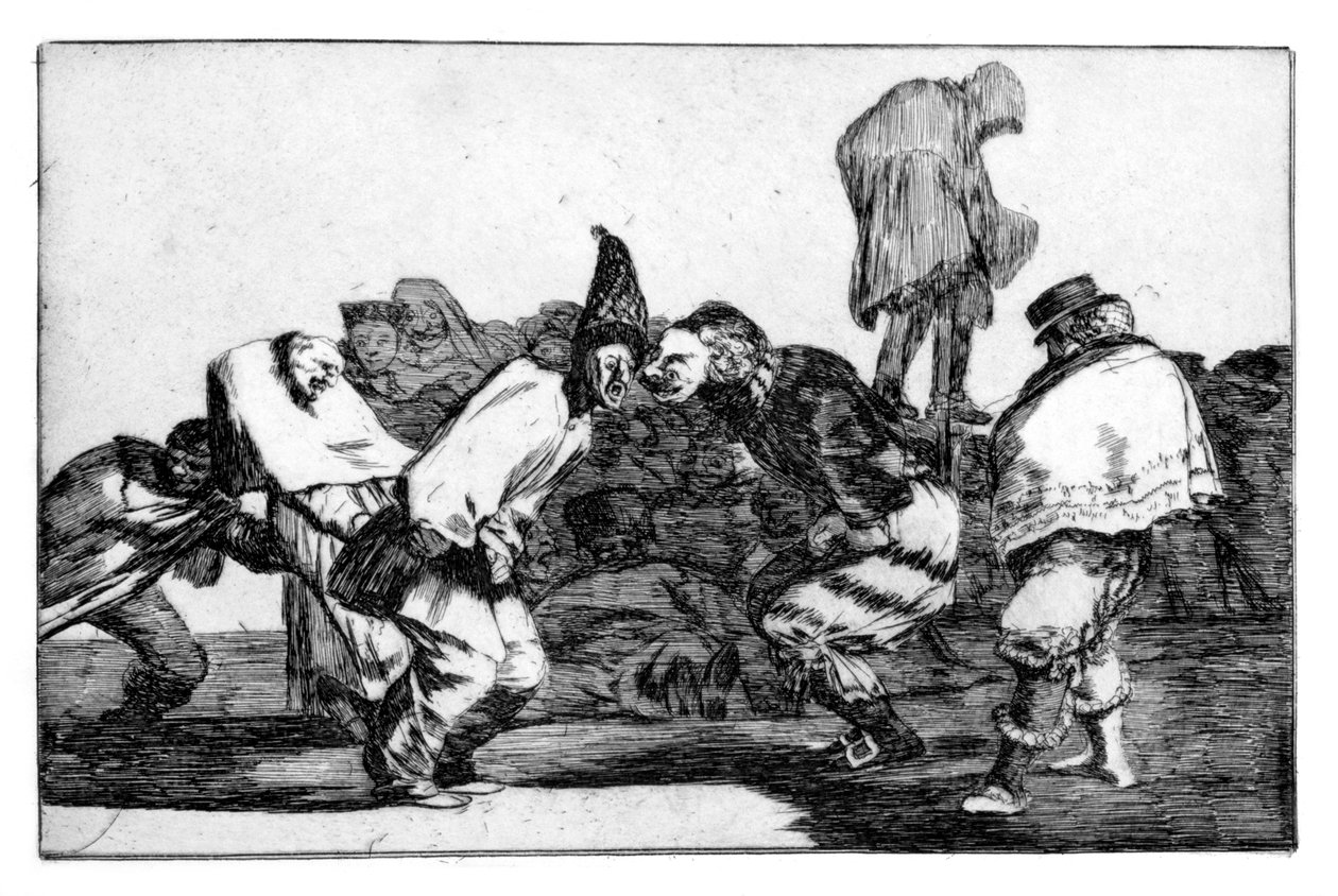 Karnawałowa fantazja, 1819-1823 autorstwa Francisco de Goya