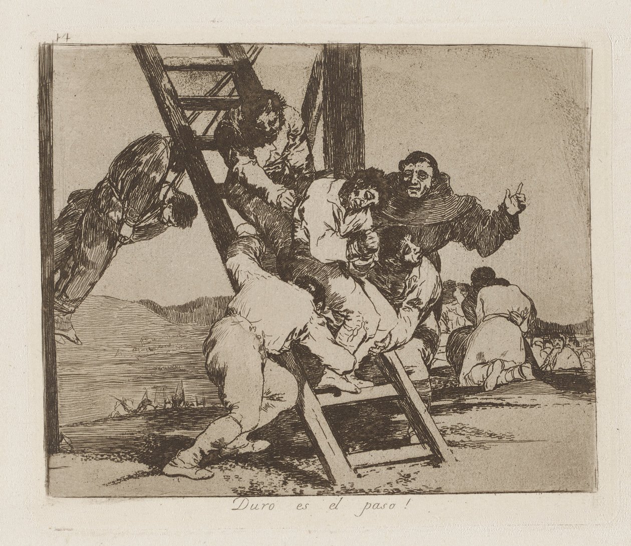 Trudny jest krok! (Przedmiot autorstwa Francisco de Goya
