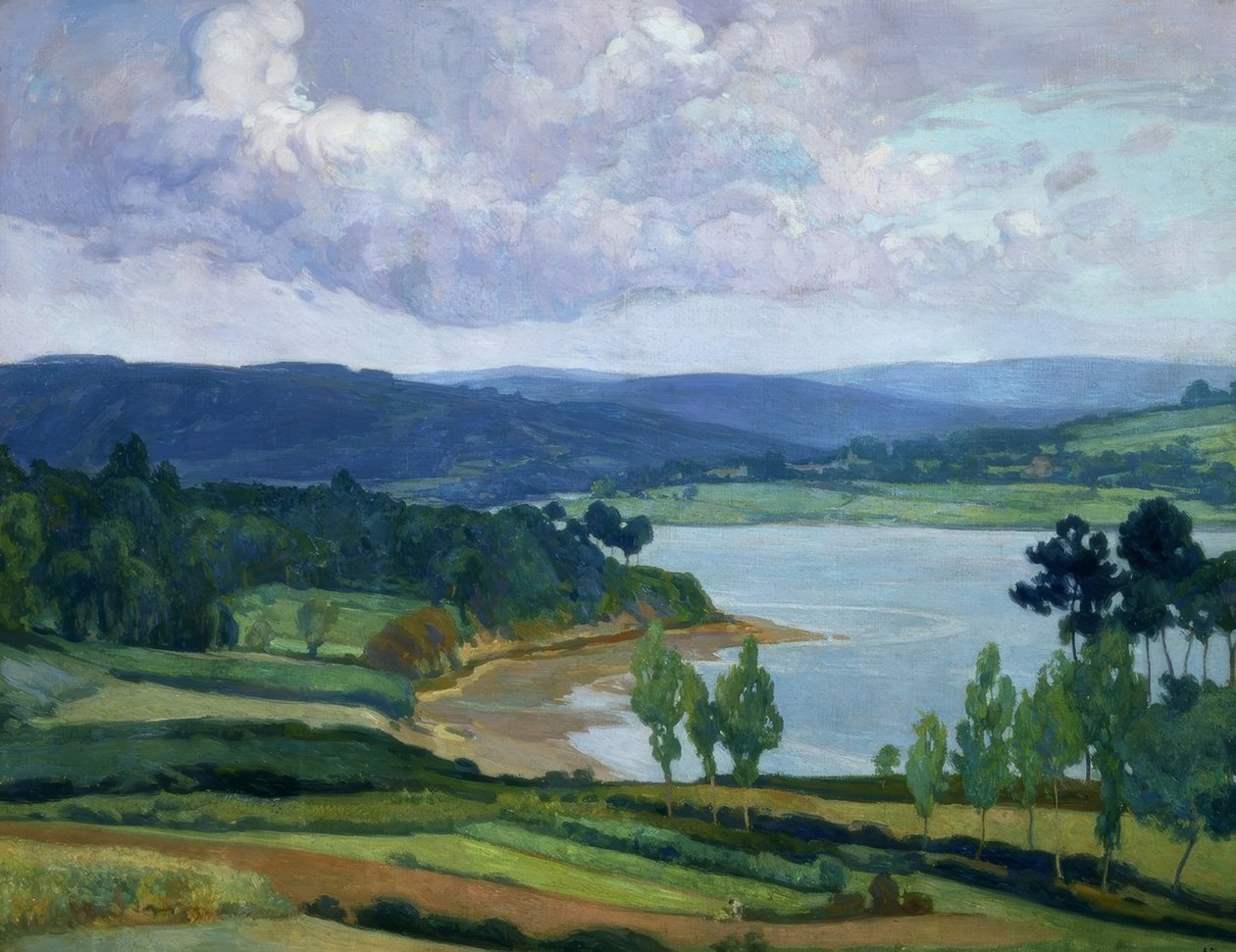 RIA GALLEGA-OLEO / Płótno – 90X126–1930 / 36– autorstwa Francisco Llorens Diaz