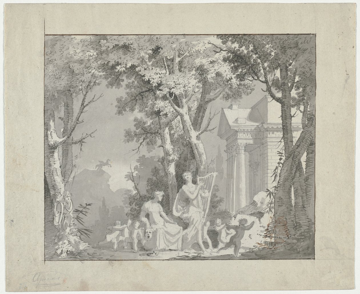 Scena klasyczna, 1775-1800. autorstwa Francisco Vieira