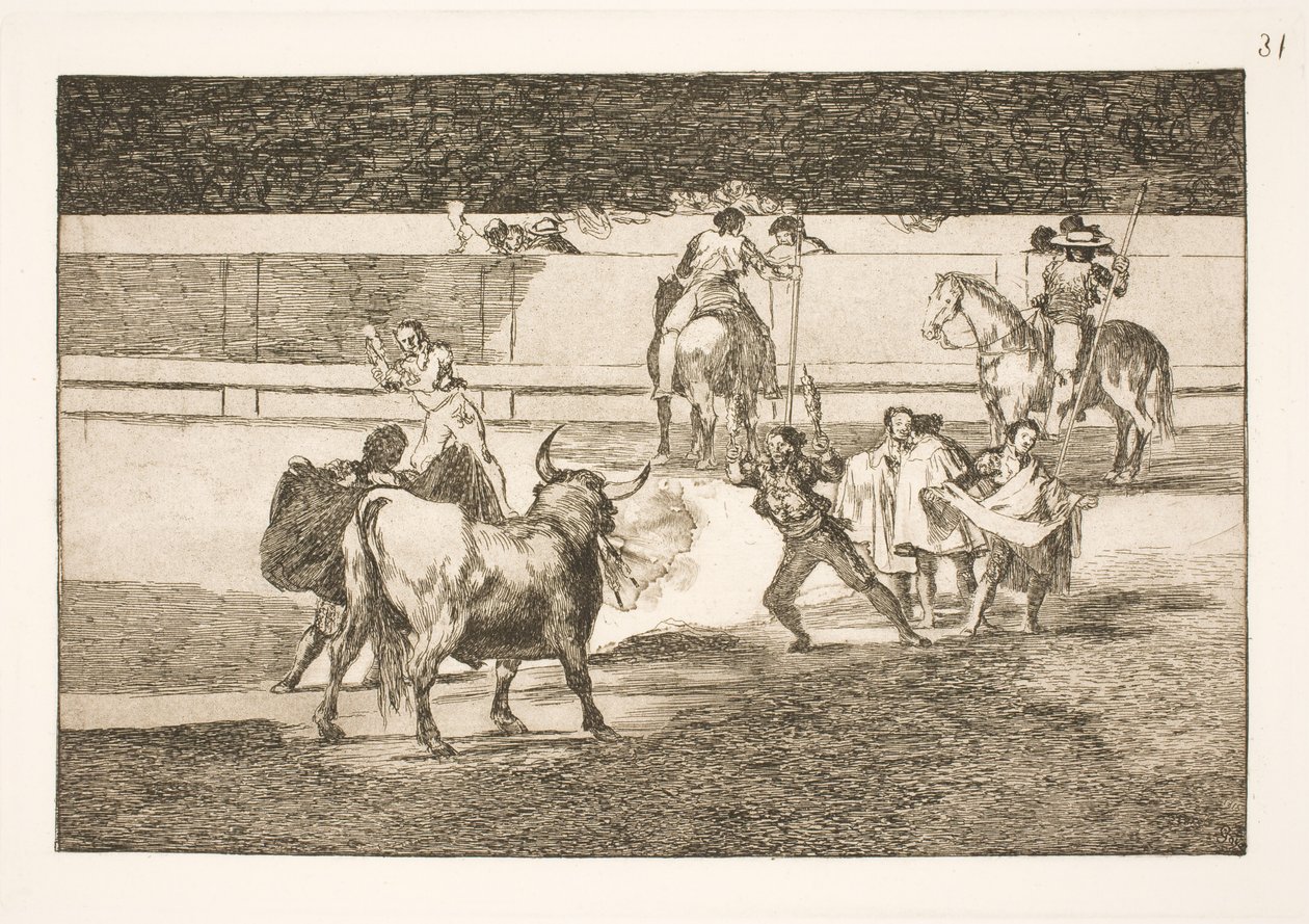 Banderille z błyskawicą chińską autorstwa Francisco de Goya