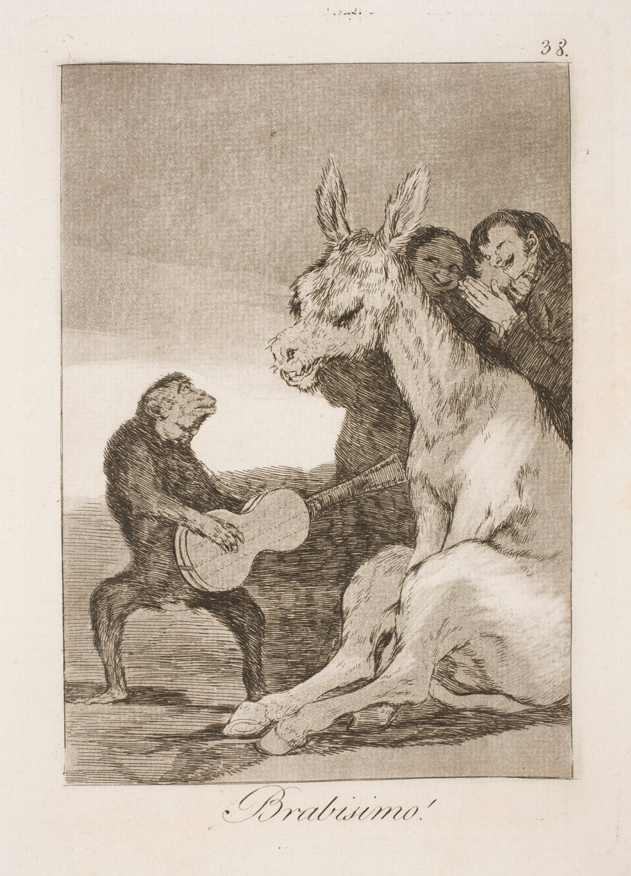 Bravissimo (Karol IV i Godoy) autorstwa Francisco de Goya