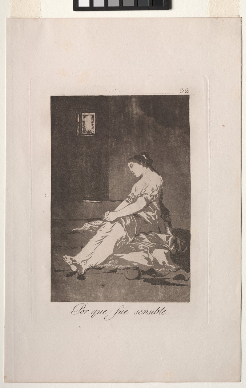 Caprichos: Ponieważ była podatna. autorstwa Francisco de Goya