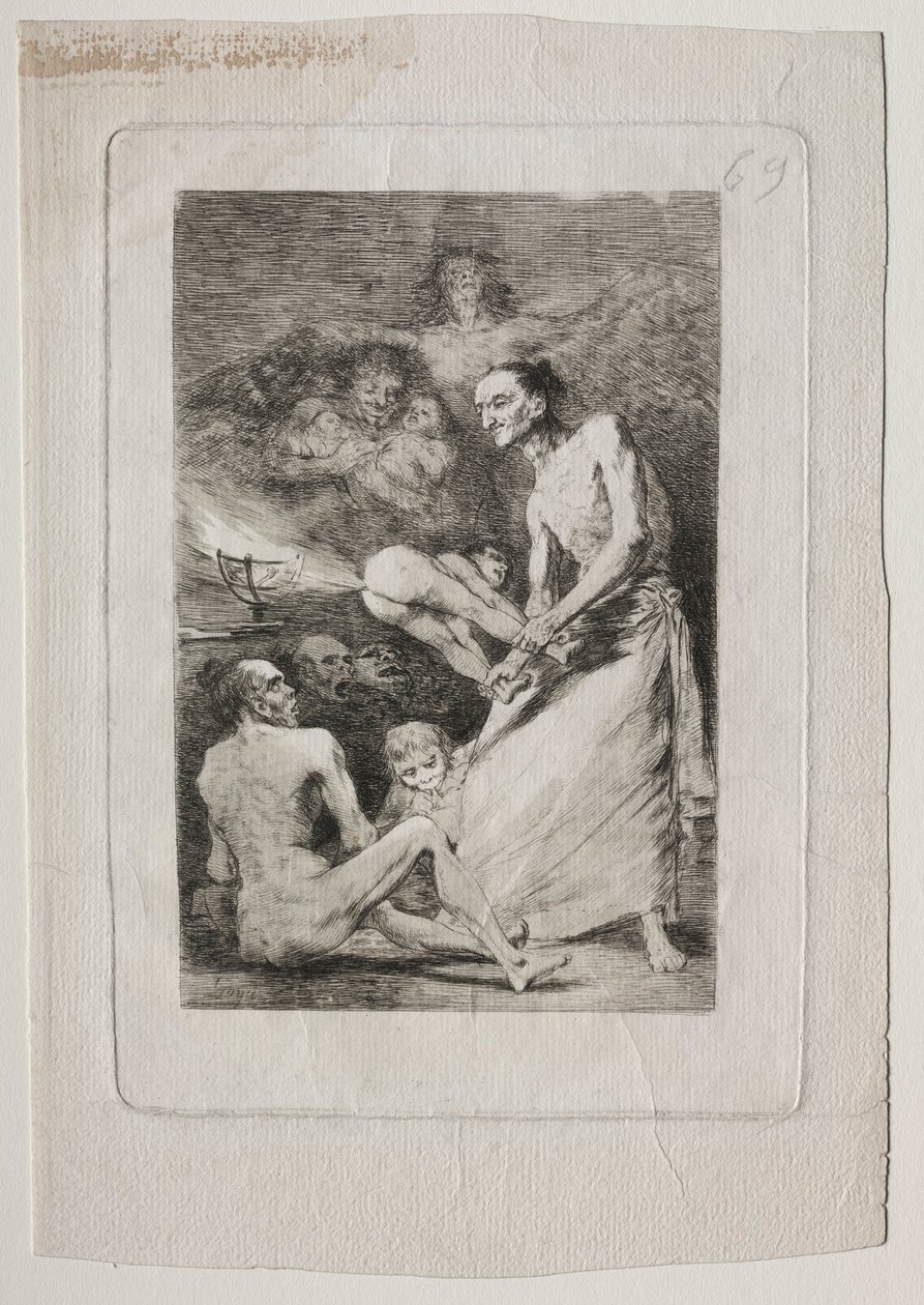 Caprichos: Cios, ok. 1799. autorstwa Francisco de Goya