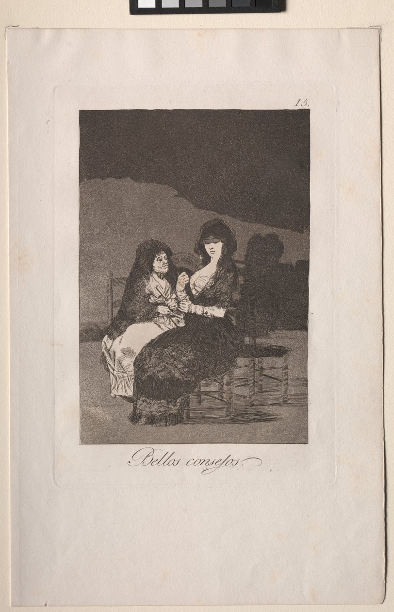 Caprichos: Ładne Nauki. autorstwa Francisco de Goya