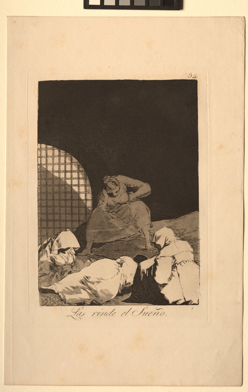 Caprichos: sen je pokonuje. autorstwa Francisco de Goya