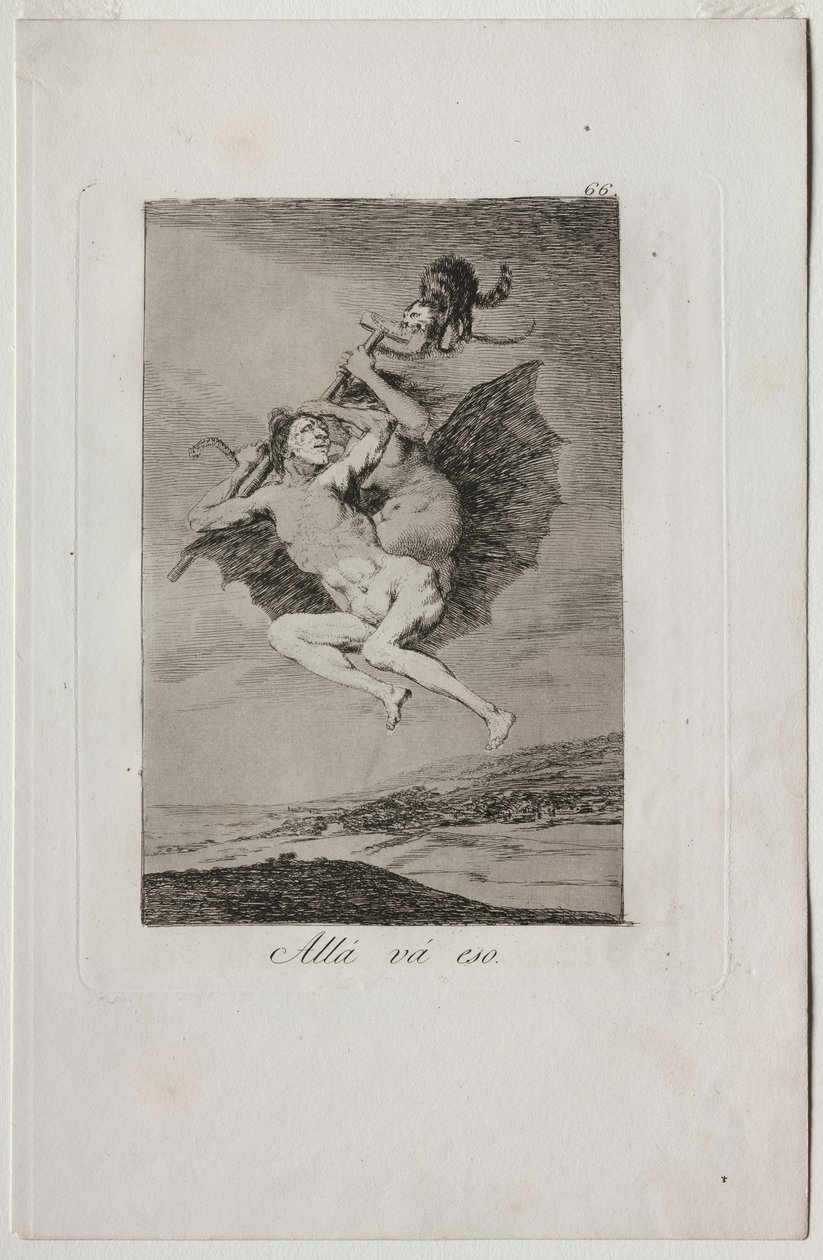 Caprichos: To idzie. autorstwa Francisco de Goya