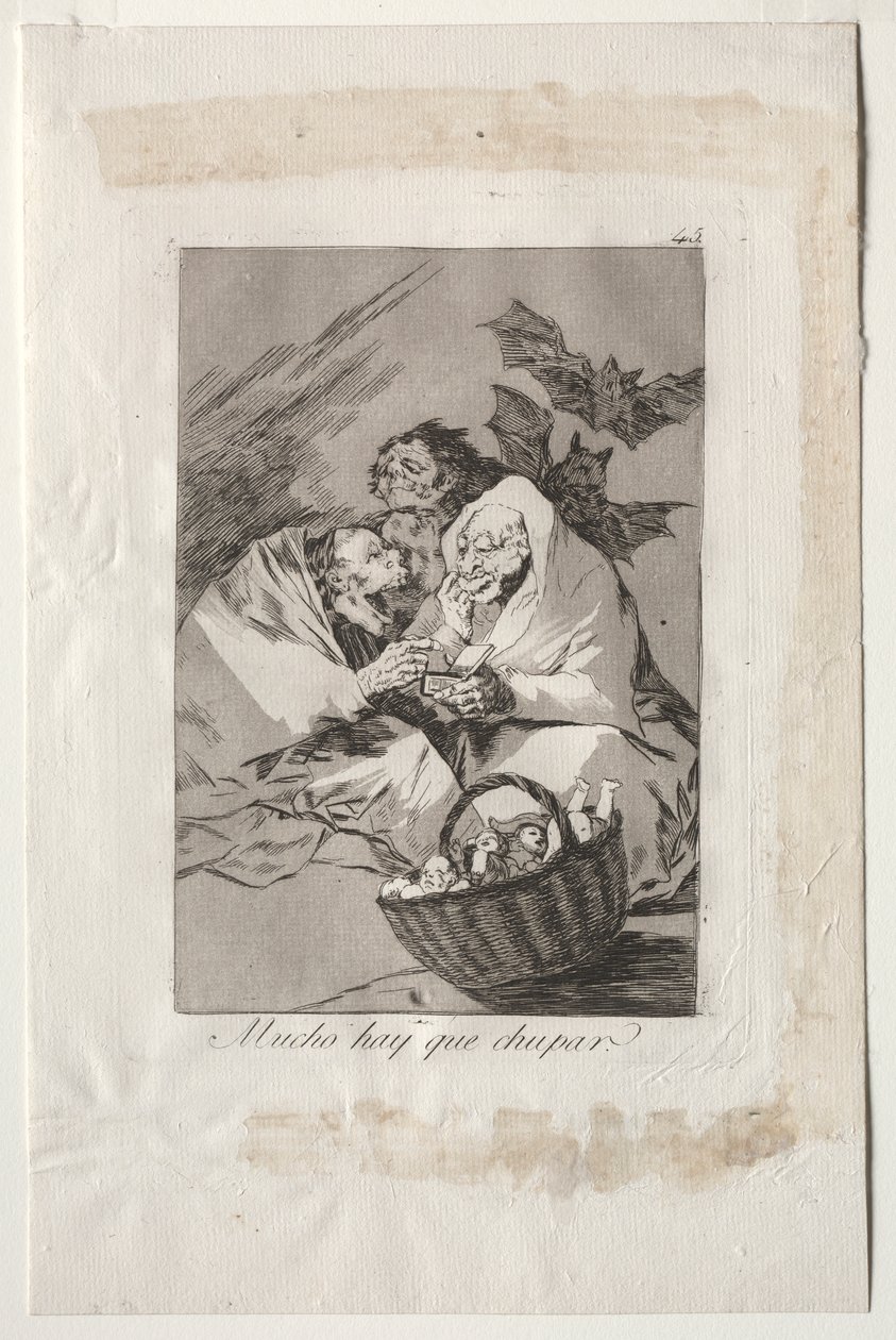 Caprichos: jest mnóstwo do ssania autorstwa Francisco de Goya