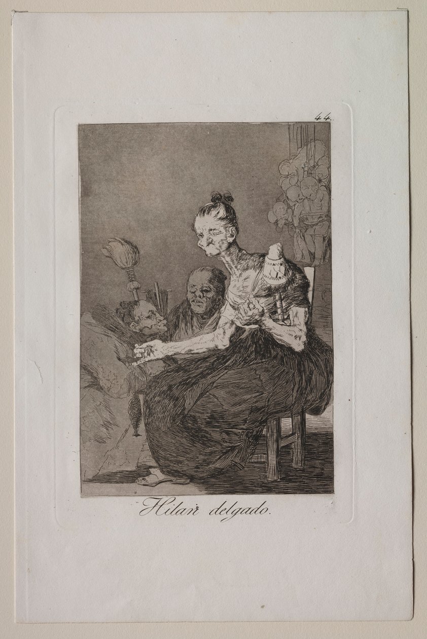 Caprichos: Dobrze się kręcą. autorstwa Francisco de Goya