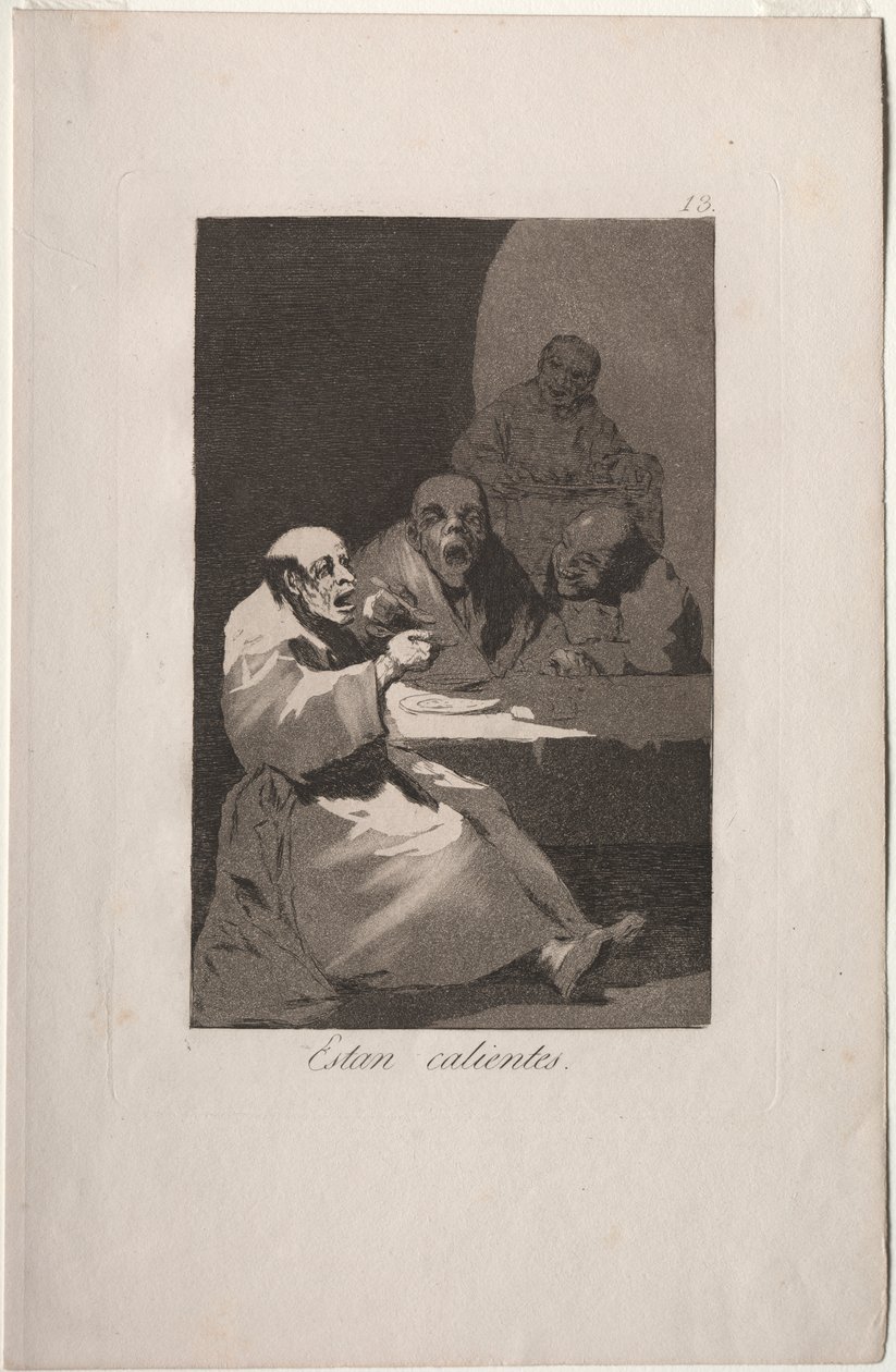 Caprichos: Są gorące. autorstwa Francisco de Goya