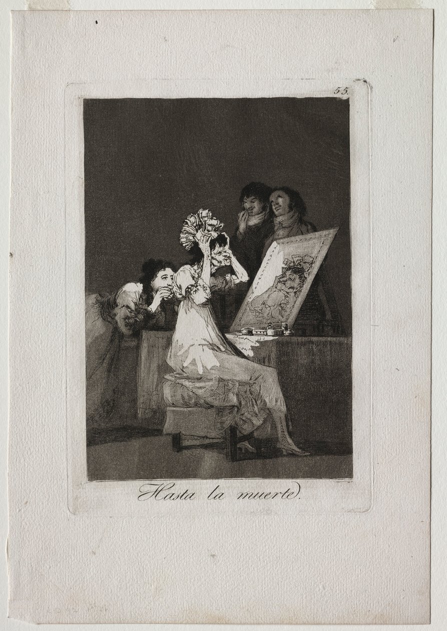 Caprichos: Aż do śmierci, 1799. autorstwa Francisco de Goya