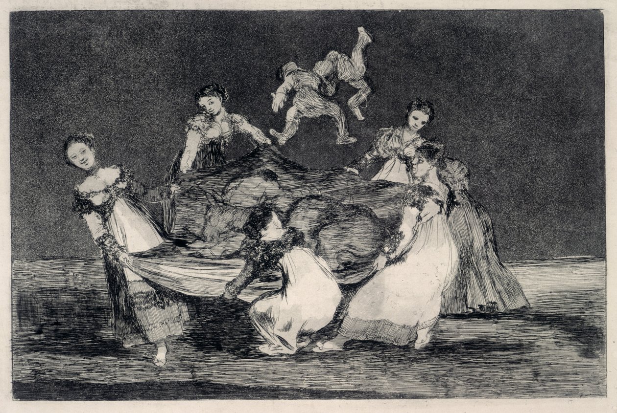 Disparate femenino (Feminine Folly) autorstwa Francisco de Goya