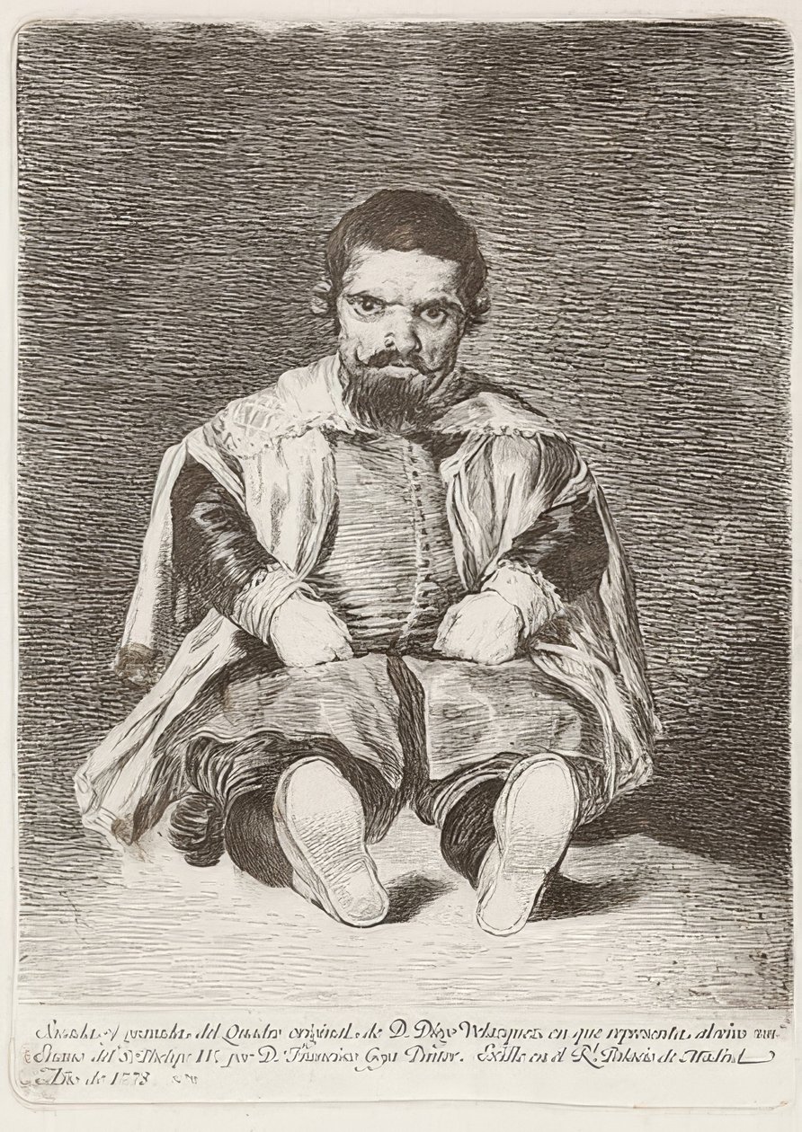 Krasnolud (Un Enano). 1778 autorstwa Francisco de Goya