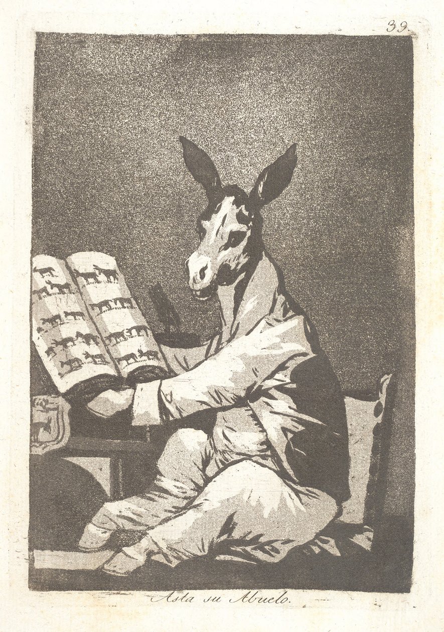 Jego przodkowie autorstwa Francisco de Goya
