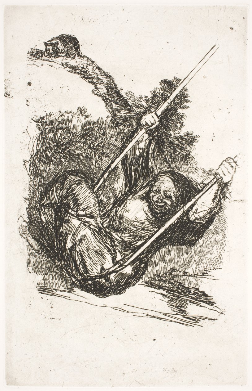 Wiedźma w huśtawce autorstwa Francisco de Goya