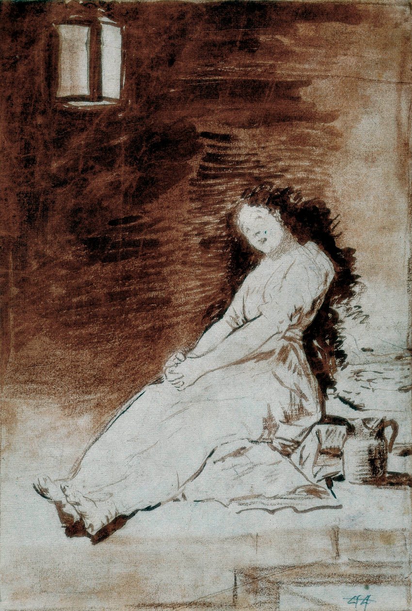 Los Caprichos: „Ponieważ była podatna” autorstwa Francisco de Goya