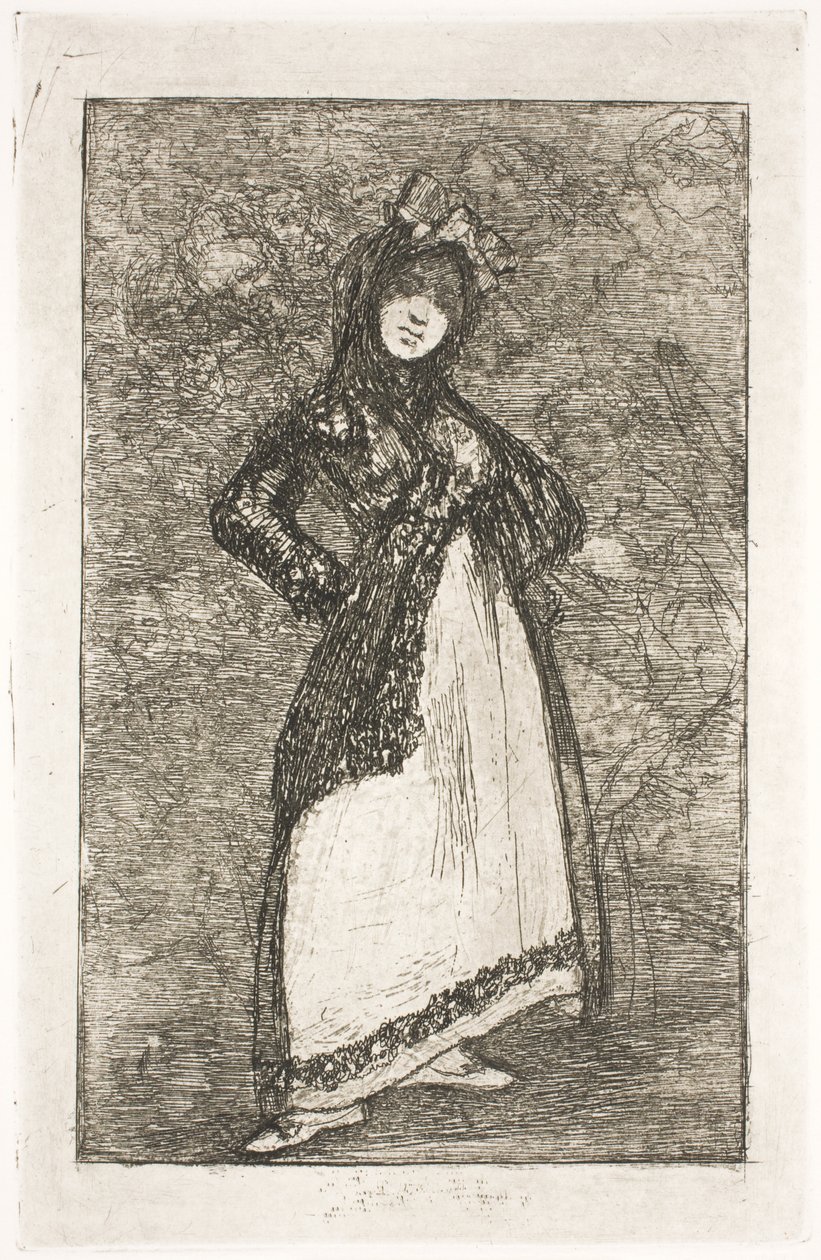 Maja na tle demonów autorstwa Francisco de Goya
