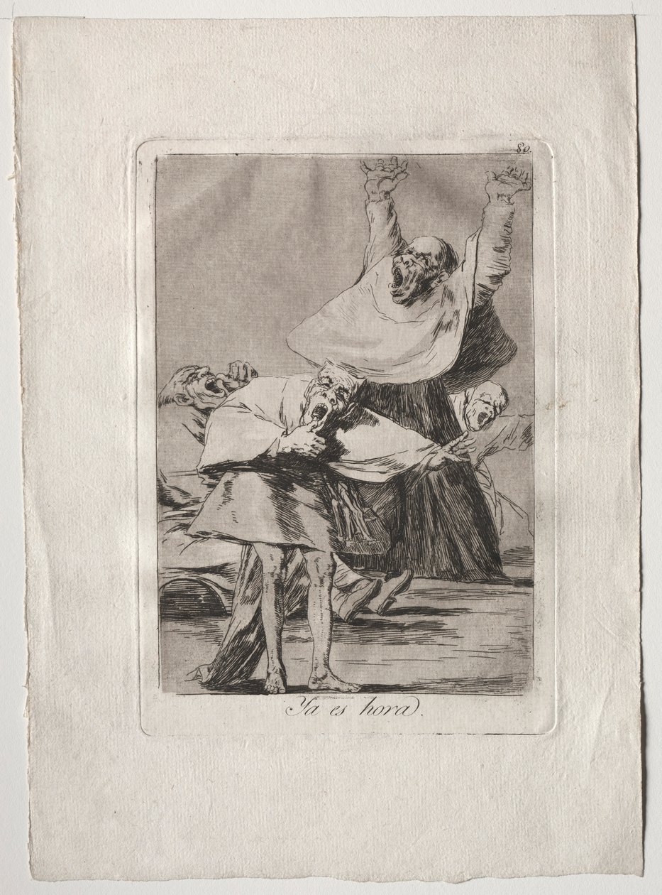 Ochenta Caprichos: Już czas, 1793-1798. autorstwa Francisco de Goya