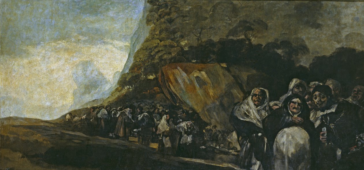 Procesja Świętego Oficjum autorstwa Francisco de Goya