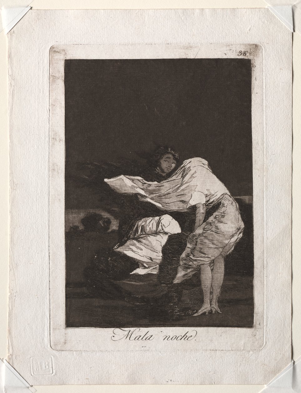 Caprichos: zła noc autorstwa Francisco de Goya