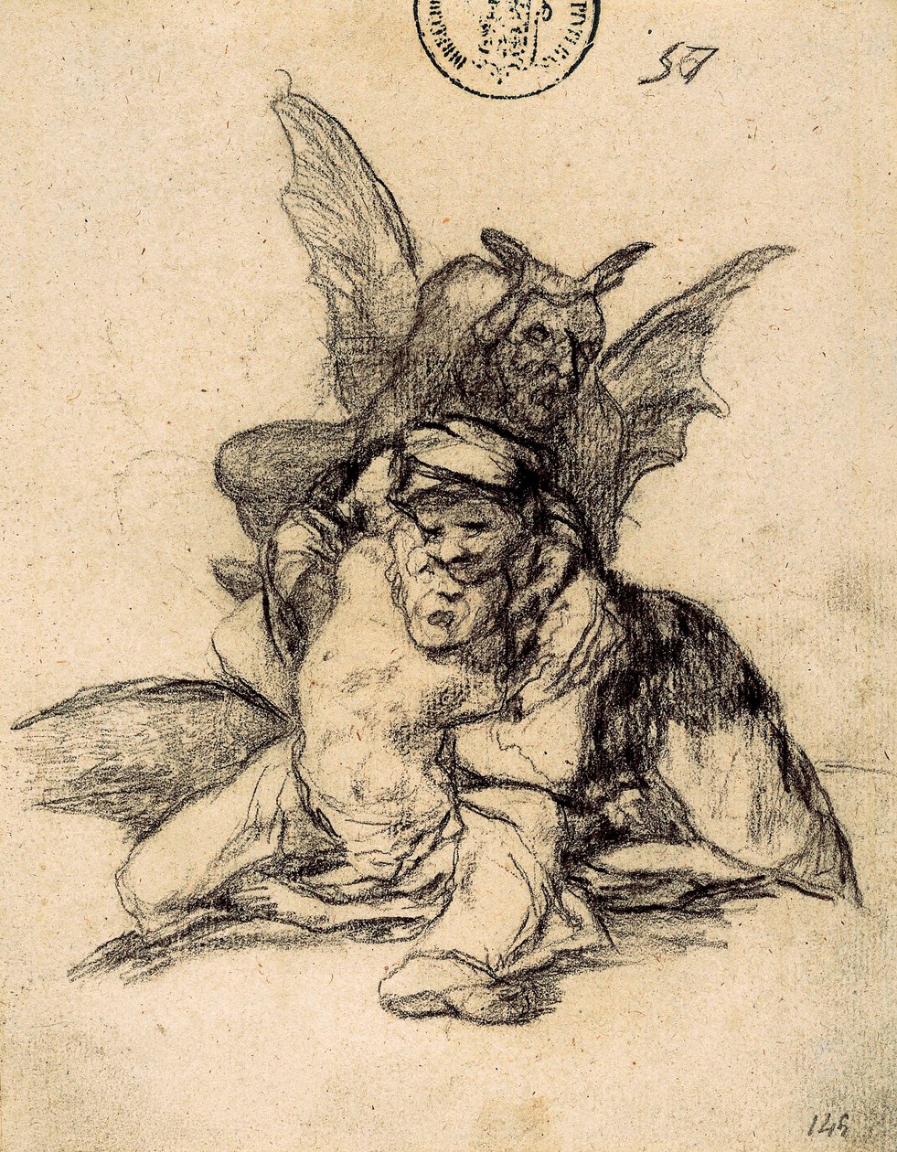 Diabeł je gromadzi autorstwa Francisco de Goya