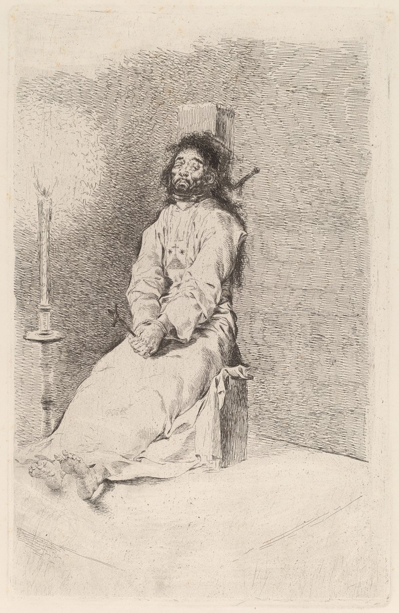 Garrotowany Człowiek autorstwa Francisco de Goya