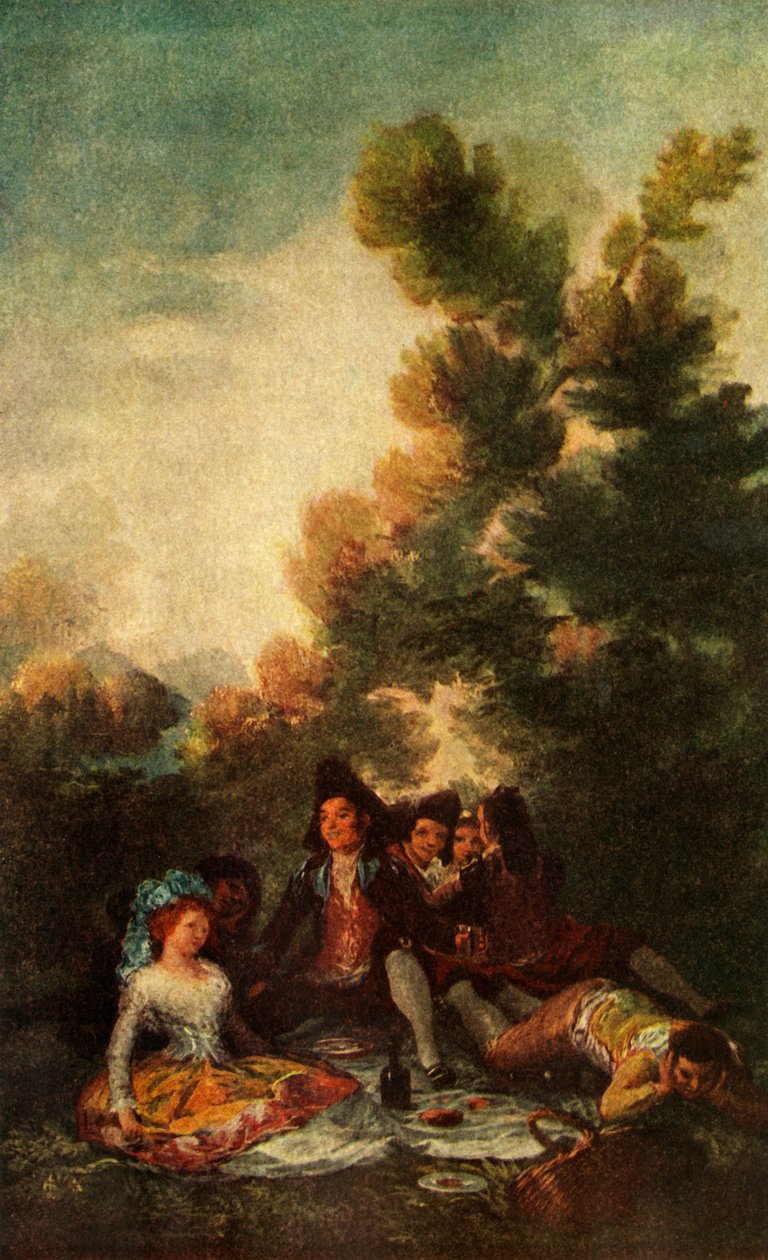 Piknik, 1785-1790, 1938 autorstwa Francisco de Goya