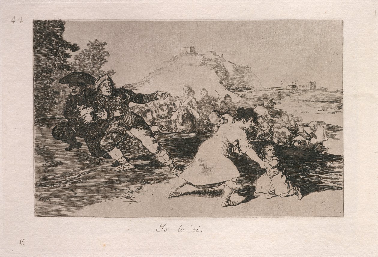 Yo lo vi (widziałem to) autorstwa Francisco de Goya