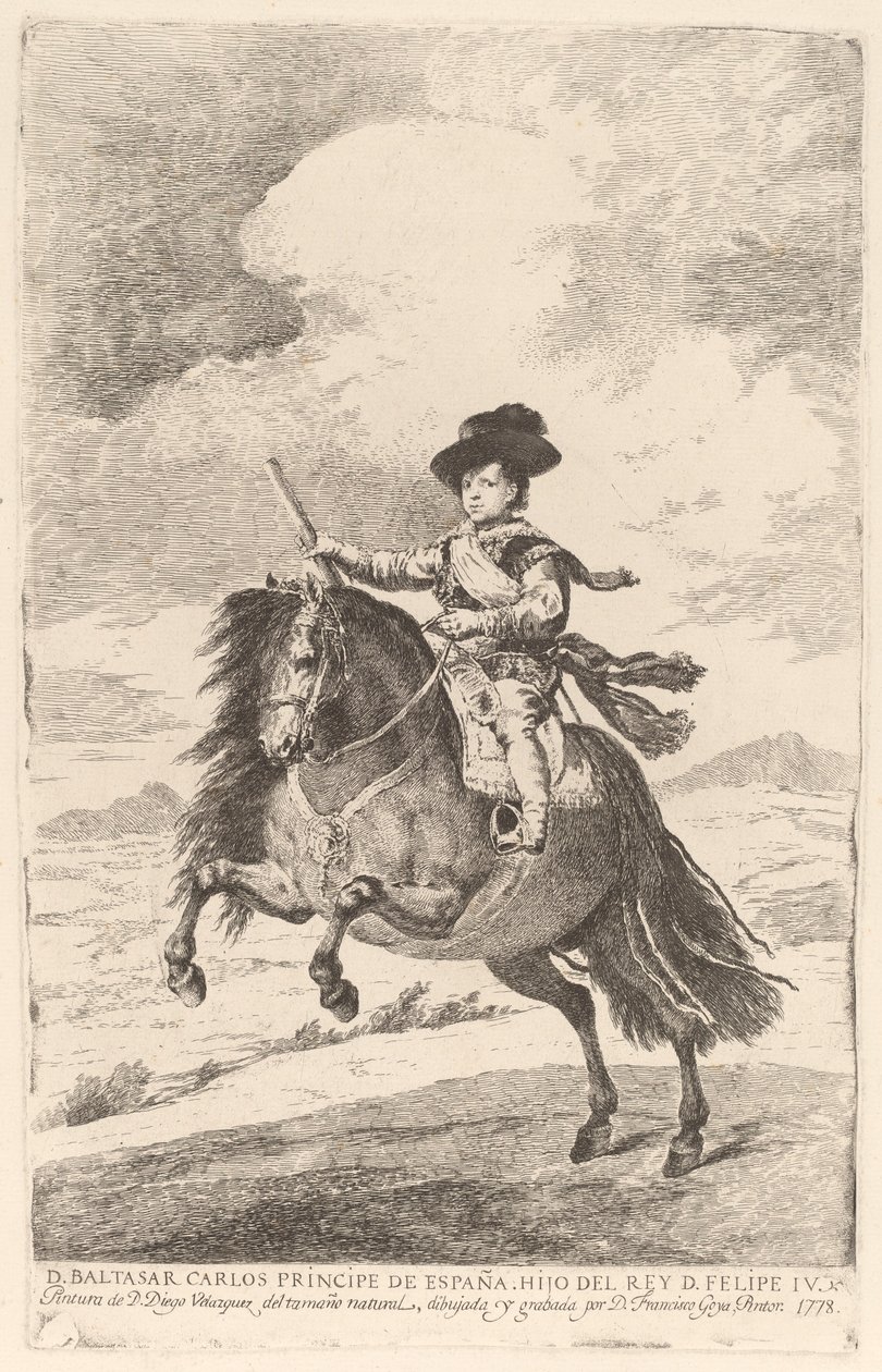 Baltasar Carlos autorstwa Francisco de Goya after Diego Velázquez