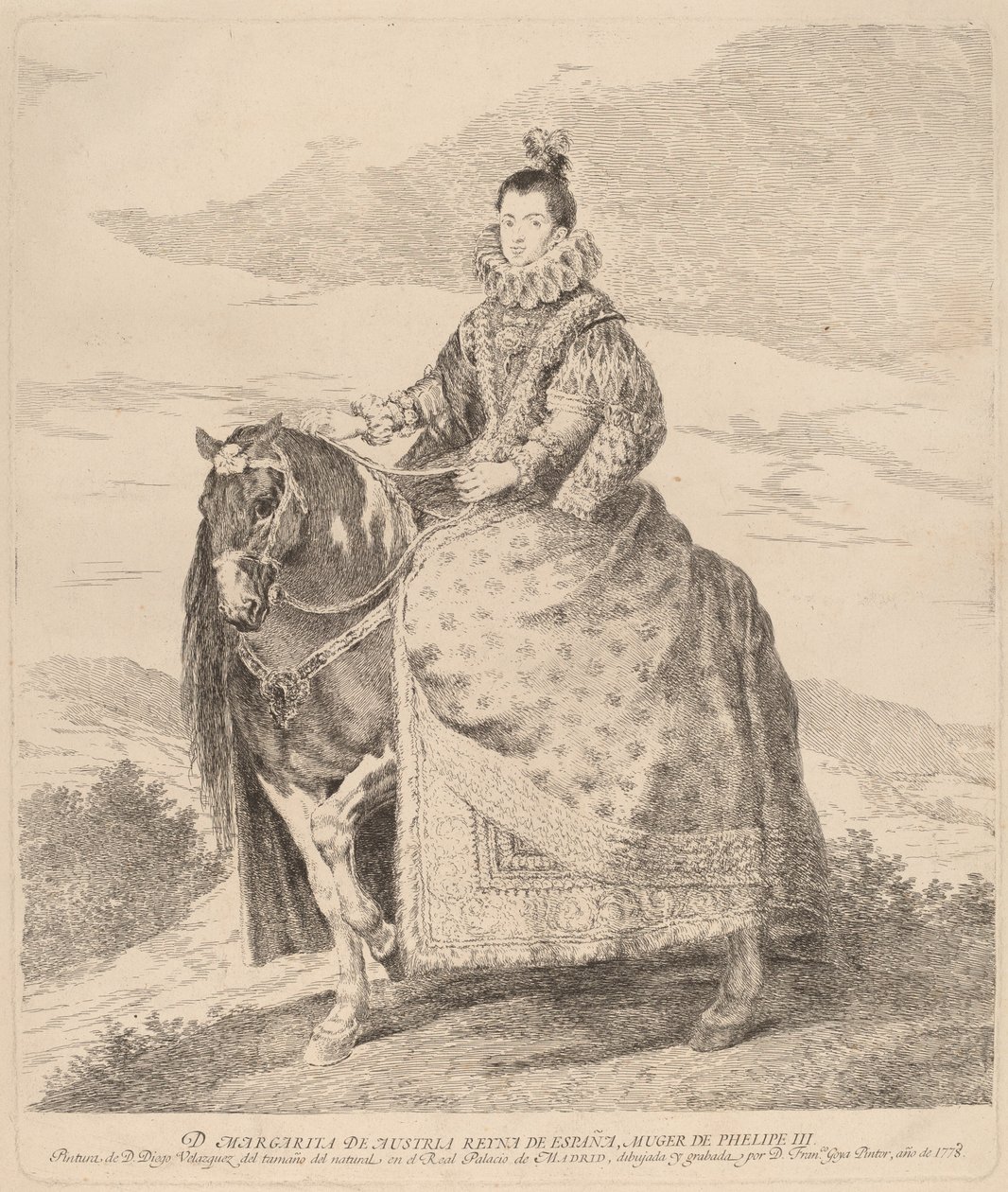 Małgorzata Austriacka autorstwa Francisco de Goya after Diego Velázquez