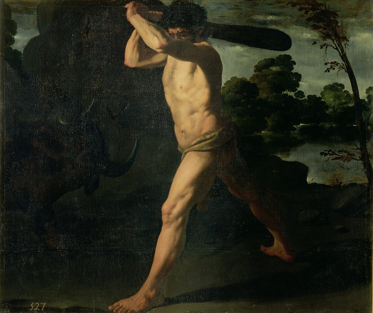Herkules i byk kreteński autorstwa Francisco de Zurbaran