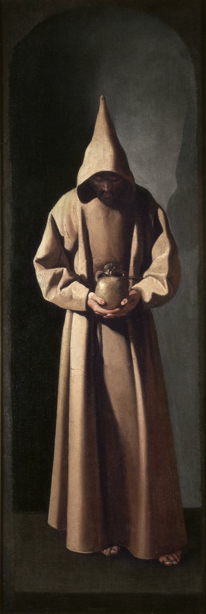 Św. Franciszek kontemplujący czaszkę autorstwa Francisco de Zurbaran