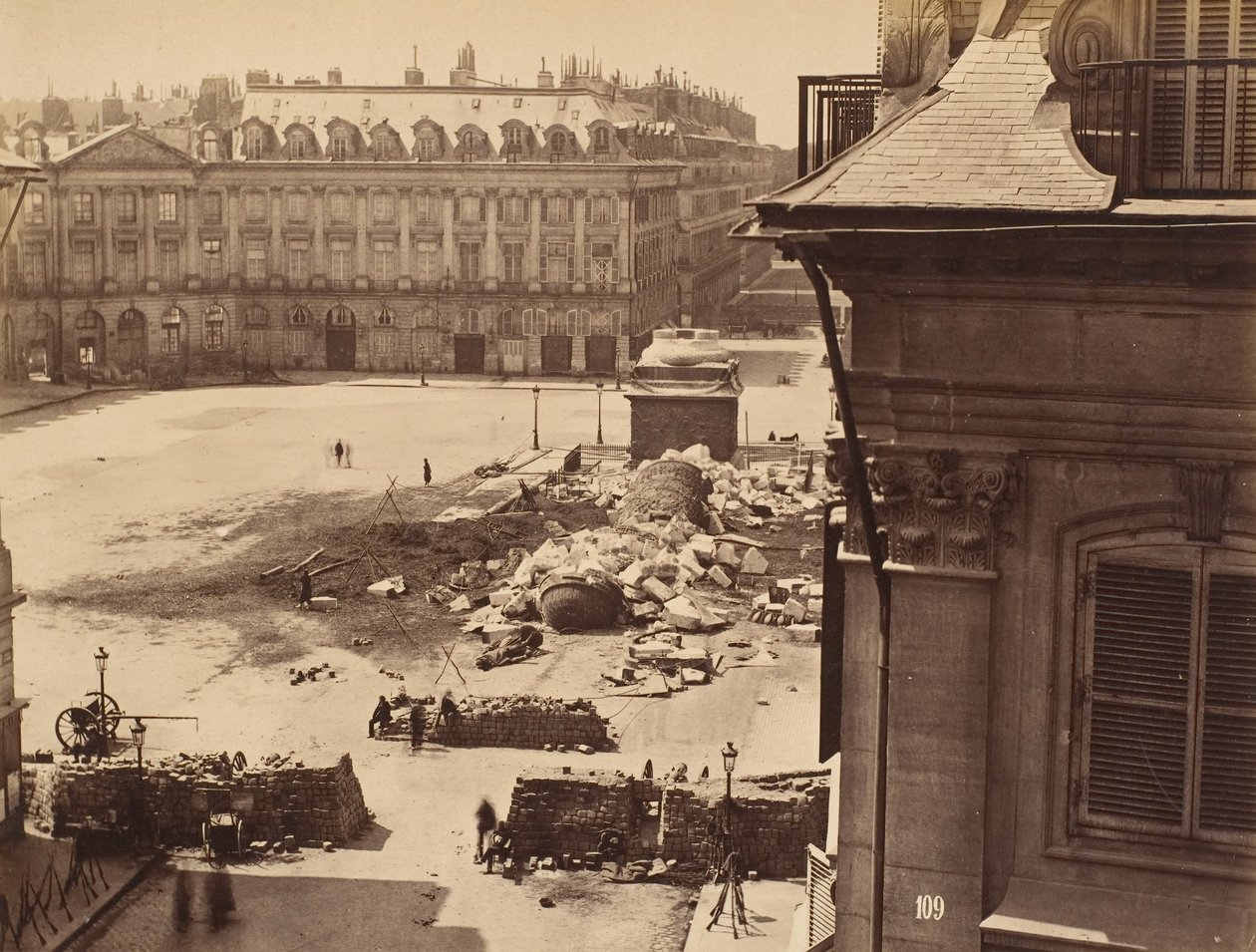 Kolumna Vendome, 1871. autorstwa Franck