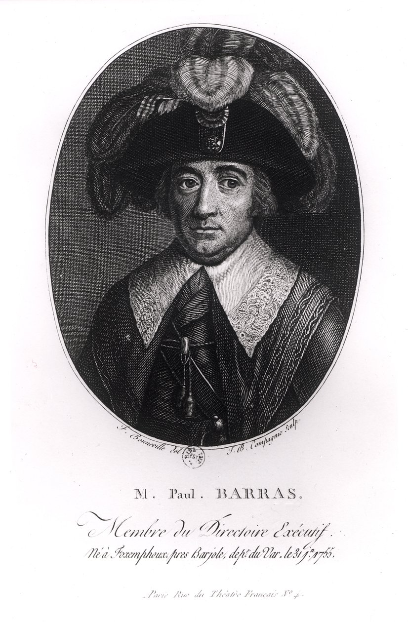 Paul Francois Jean Nicolas (1755-1829) wicehrabia Barras autorstwa Francois Bonneville