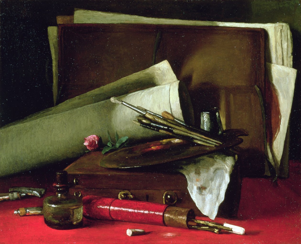 Atrybuty malarstwa autorstwa François Bonvin