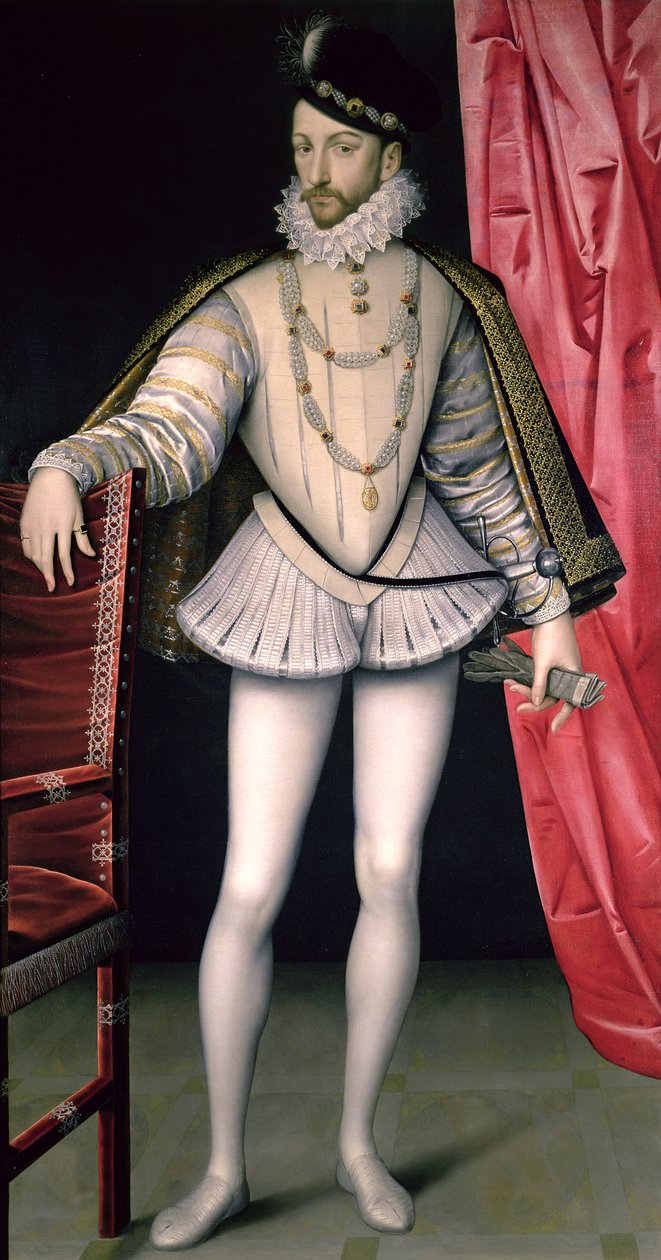 Portret Karola IX (1550-74) autorstwa François Clouet