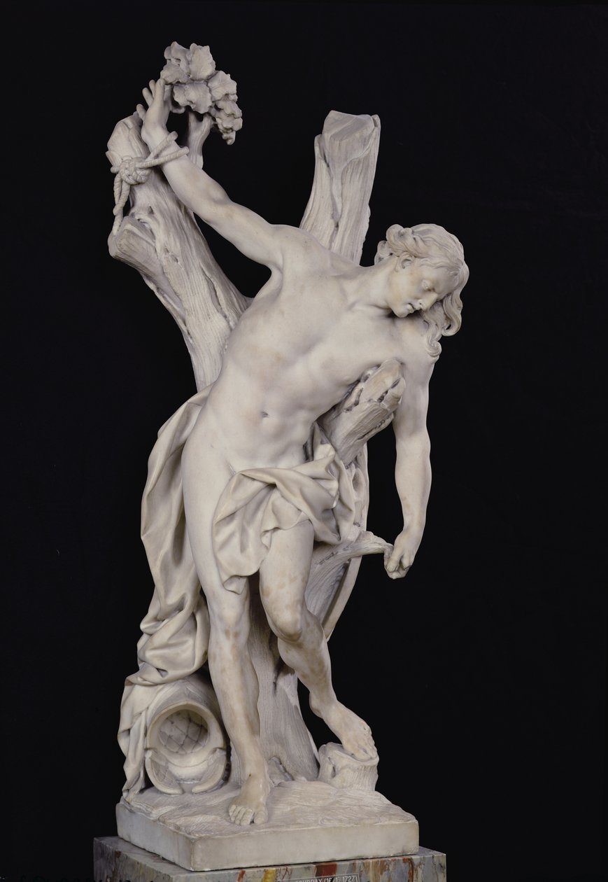 Św. Sebastian, 1712 (marmur) autorstwa Francois Coudray