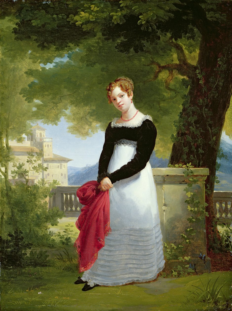 Portret Adelaide-Sophie Cleret, c.1817 (dla par zob. 282837) autorstwa Francois Edouard Picot