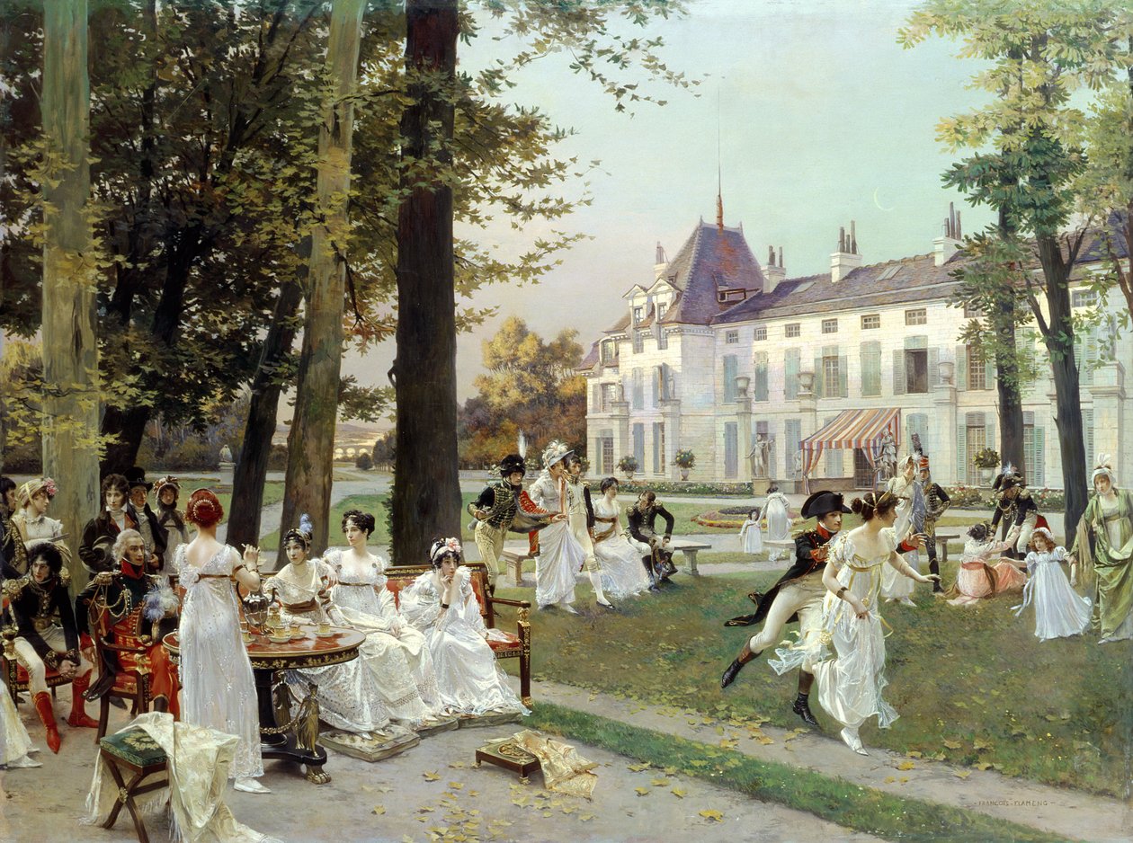 Recepcja w Malmaison, 1802 autorstwa Francois Flameng