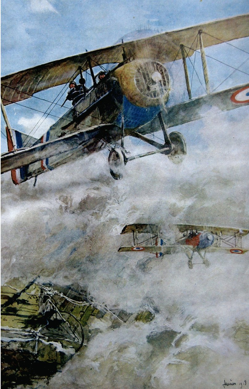 Patrolowanie Spadów, 1918 r. autorstwa Francois Flameng