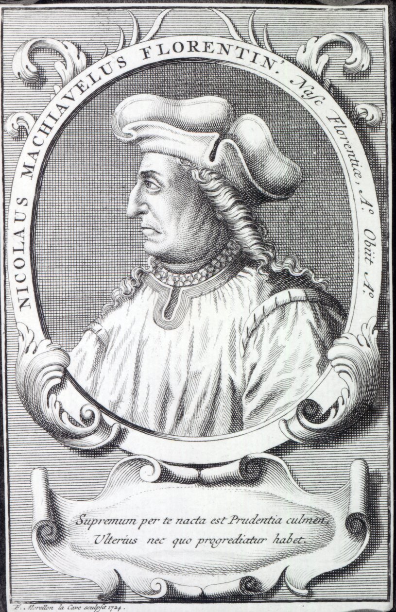 Niccolo Machiavelli, 1724 autorstwa Francois Morellon la Cave