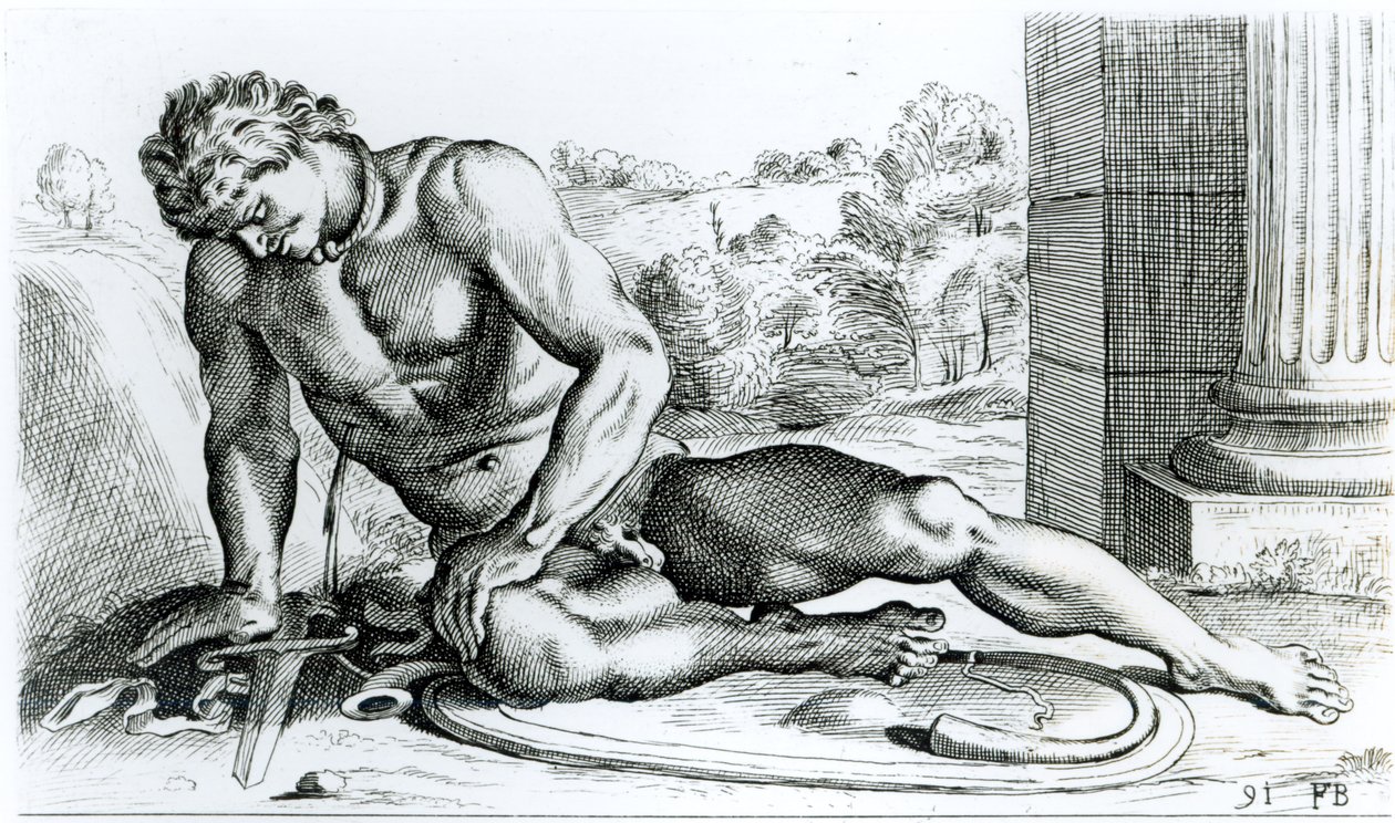 Mirmillo, ok.1653 autorstwa Francois Perrier