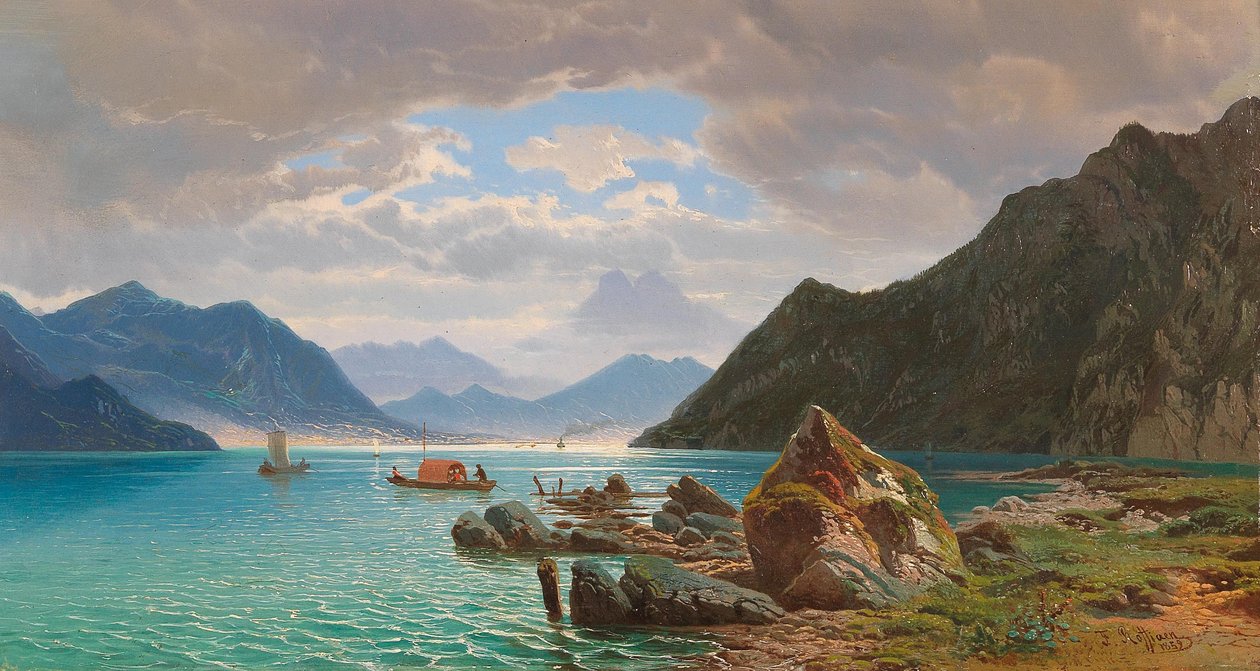 Jezioro Lugano autorstwa Francois Roffiaen