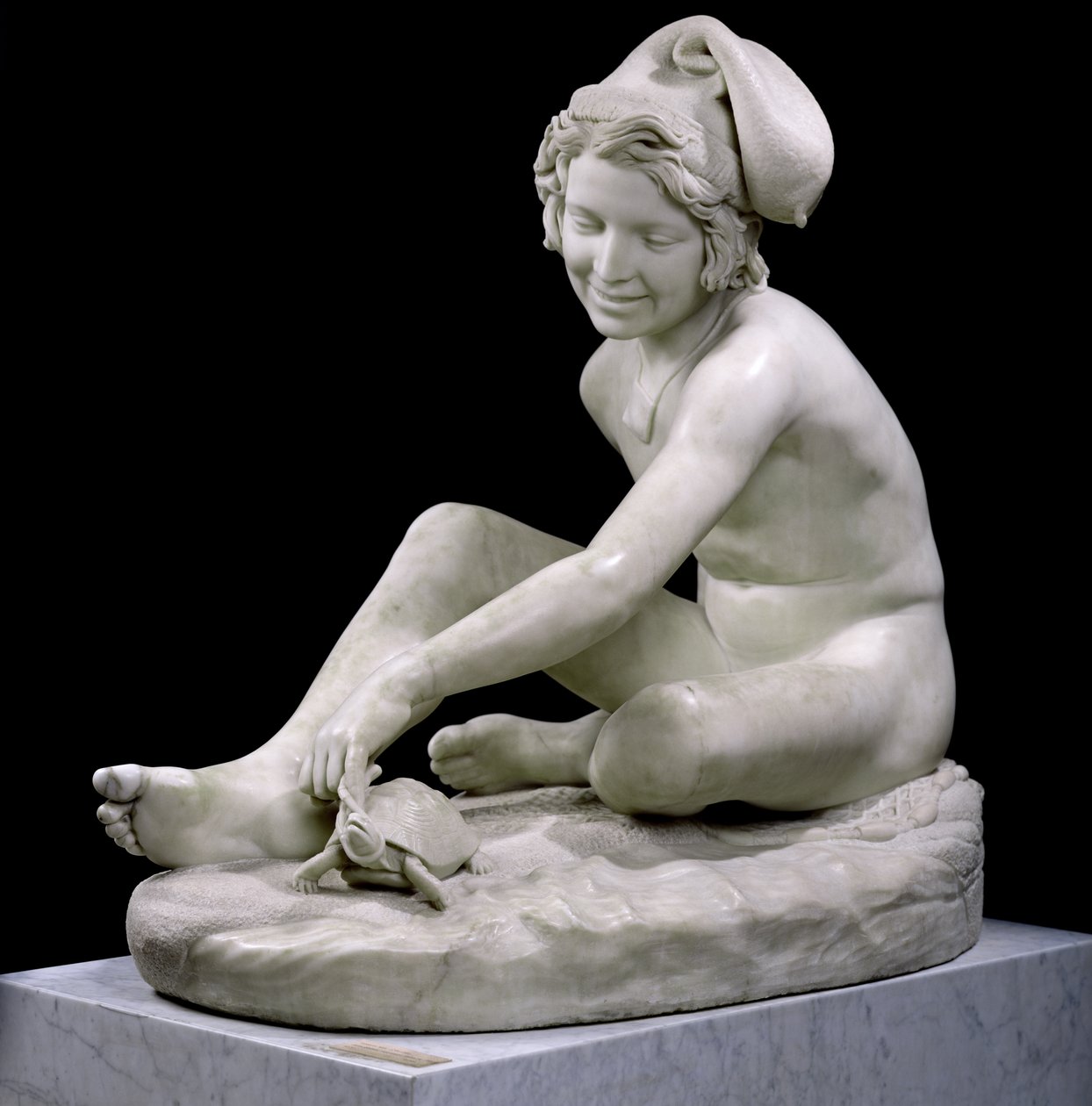 Rybak neapolitański, 1833 (marmur) autorstwa Francois Rude