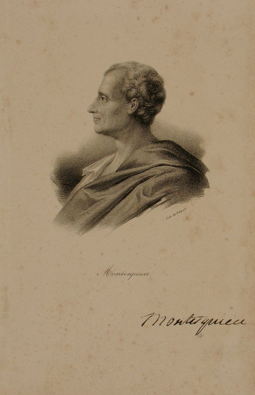 Charles Louis de Secondat, Baron de Montesquieu (1689-1755) autorstwa Francois Seraphin Delpech