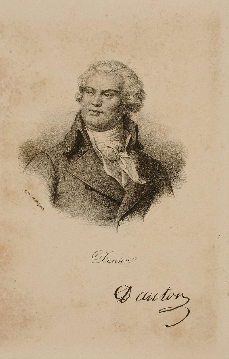Portret Georgesa Dantona (1759-94) autorstwa Francois Seraphin Delpech