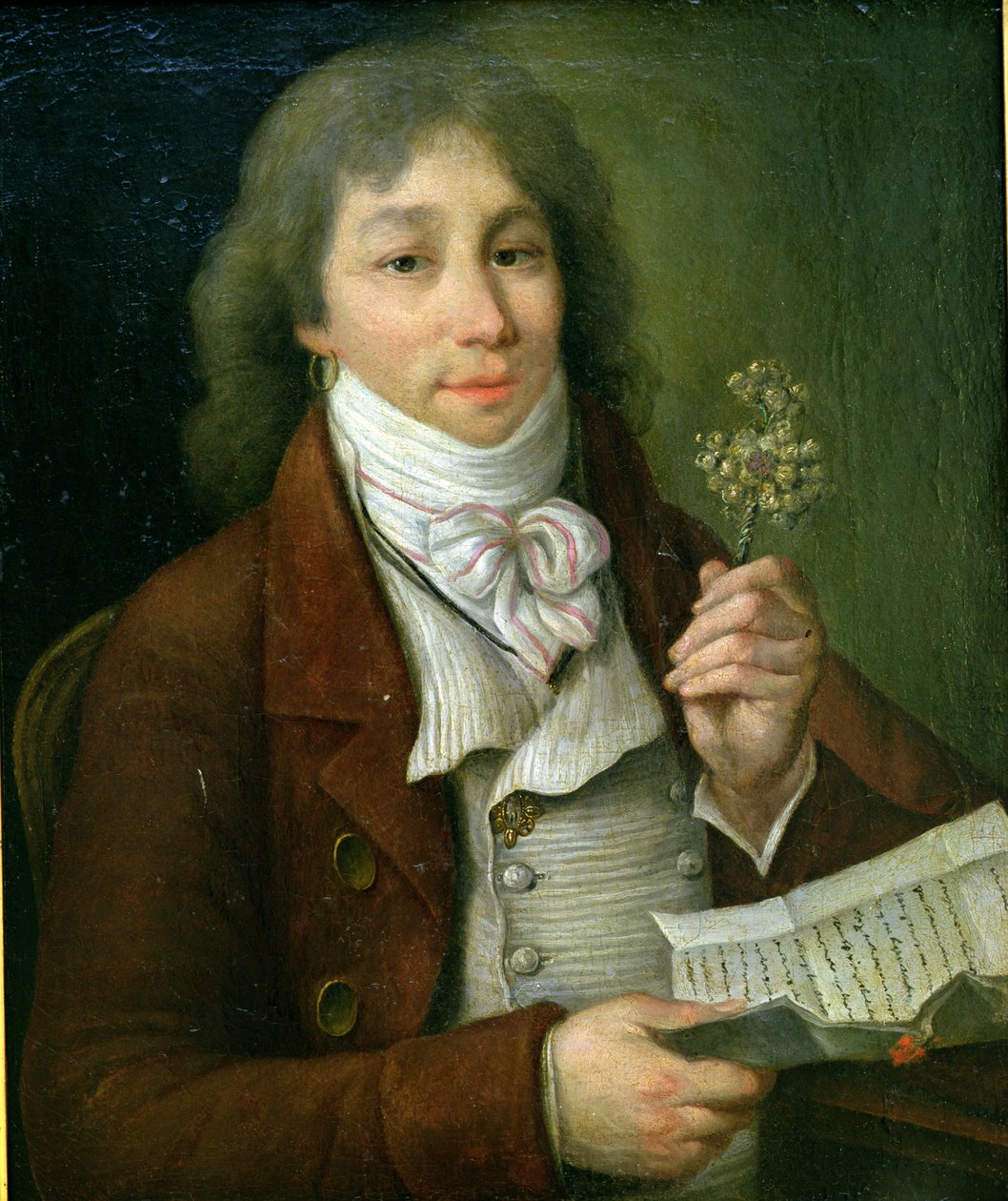 Portret Fabre dEglantine (1750-94) z jego złotą eglantyną autorstwa Francois Thomire