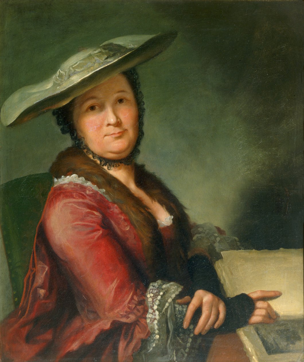 Madame Roubiliac, ok. 1760 autorstwa Francois Vispre