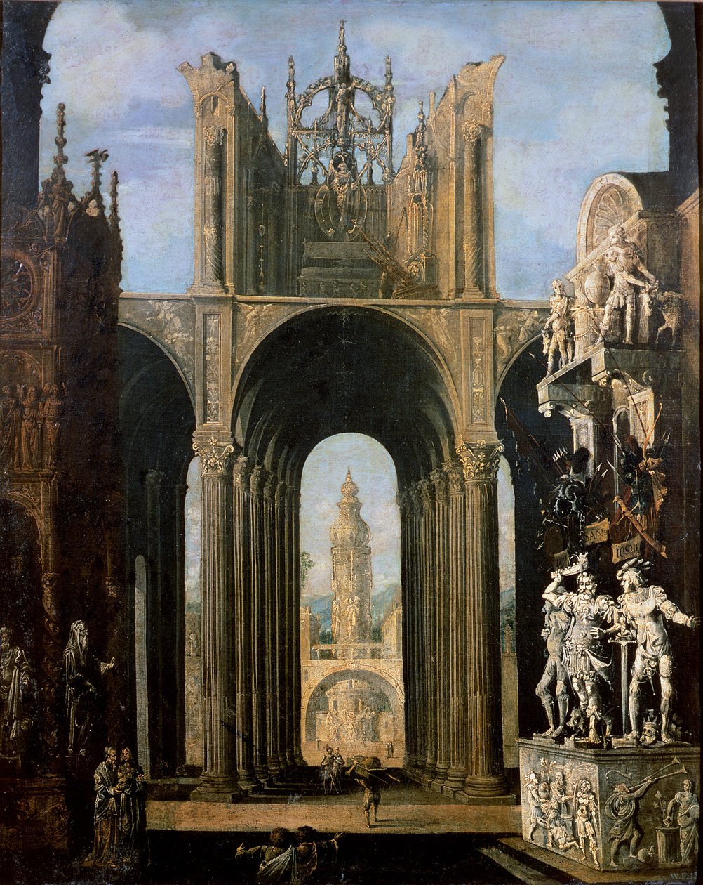 Fantazja architektoniczna autorstwa Francois de Nome