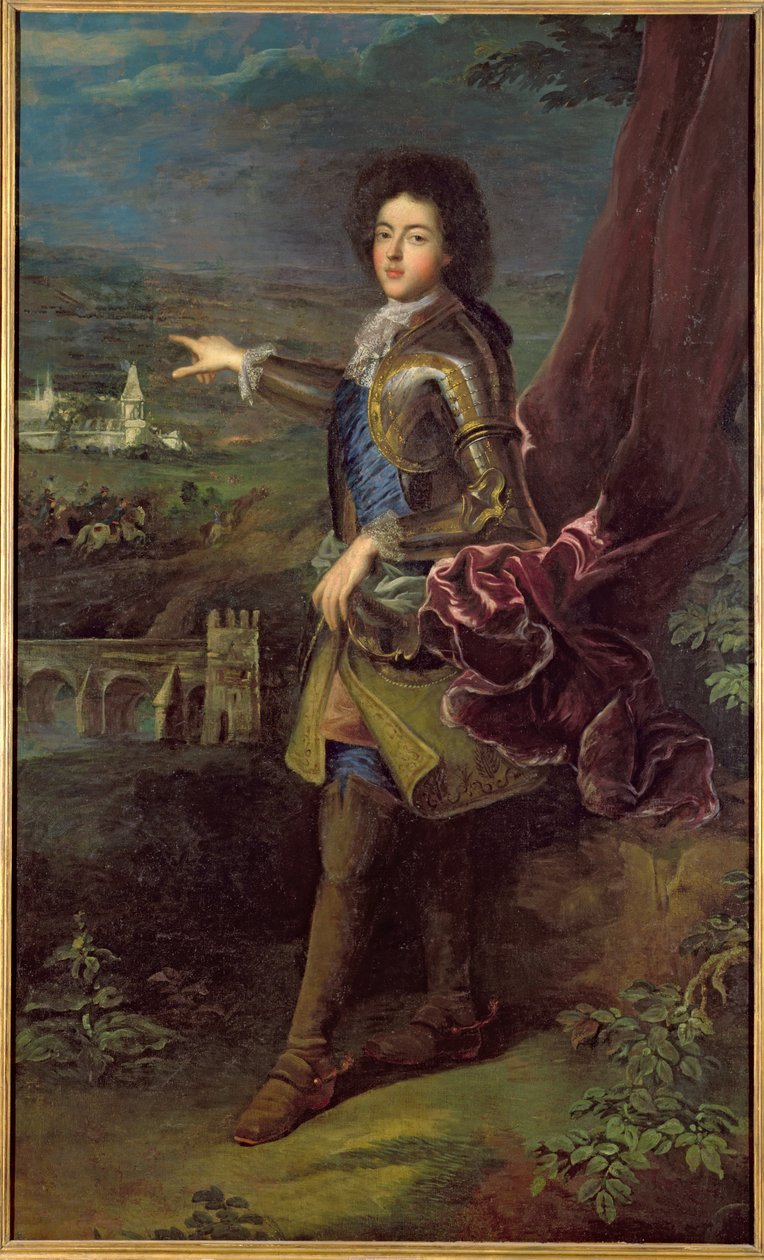 Portret Louisa Auguste de Bourbon (1670-1736) księcia Maine autorstwa Jean François de Troy